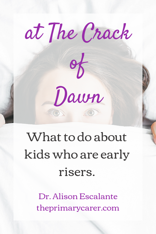 What to do about kids who are early risers. #sleep #parenting #kids #parentingtips