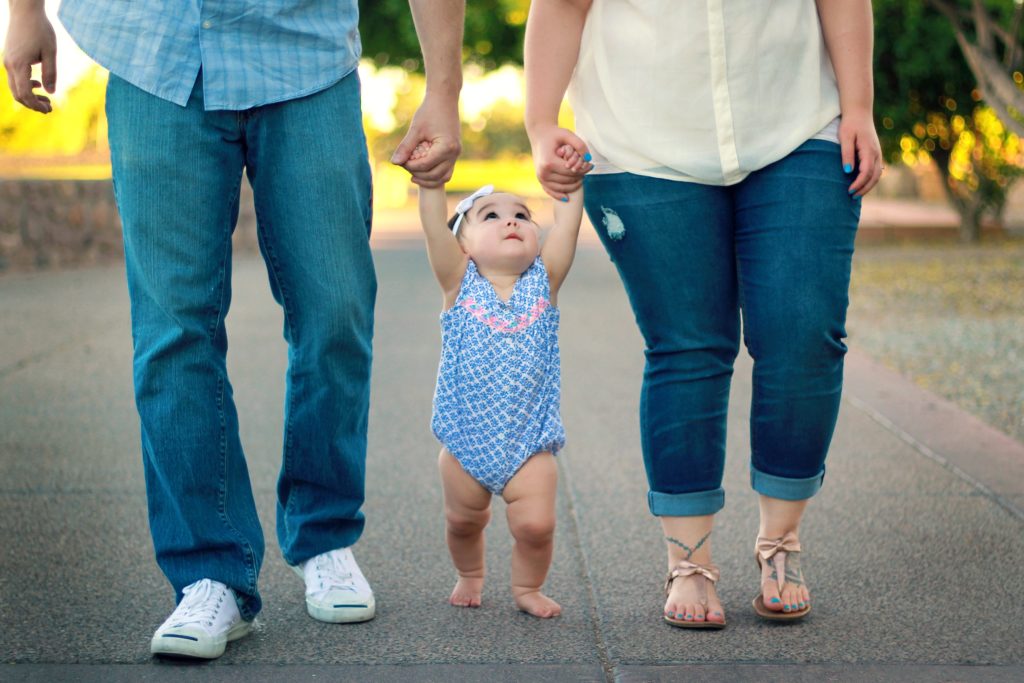 Parents and little girl from Alison Escalante MD