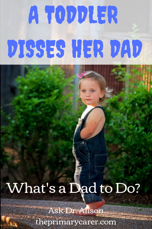 How do I stay close to my daughter, asks a father. His toddler daughter is rejecting her father when he gets home from work. Here's the pediatrician's trick to help. #fatherhood #parentingtips #toddler #workingparent