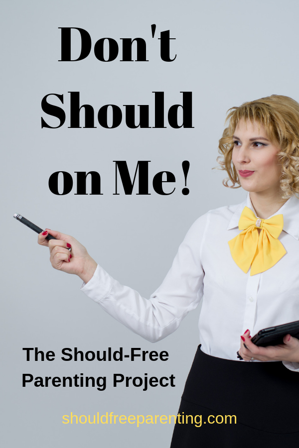 Should-Free Parenting. A facebook group for parents who are done shoulding all over themselves. #parenting #happykids #parentinghacks #motherhood