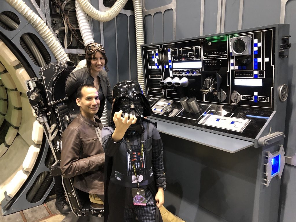 Darth Vader Photobomb. I had a Mom Meltdown at the Star Wars Celebration: here's what I learned. #mommeltdown #mommeltdownfunny #mommeltdownmothers #parentingtips #effectiveparenting