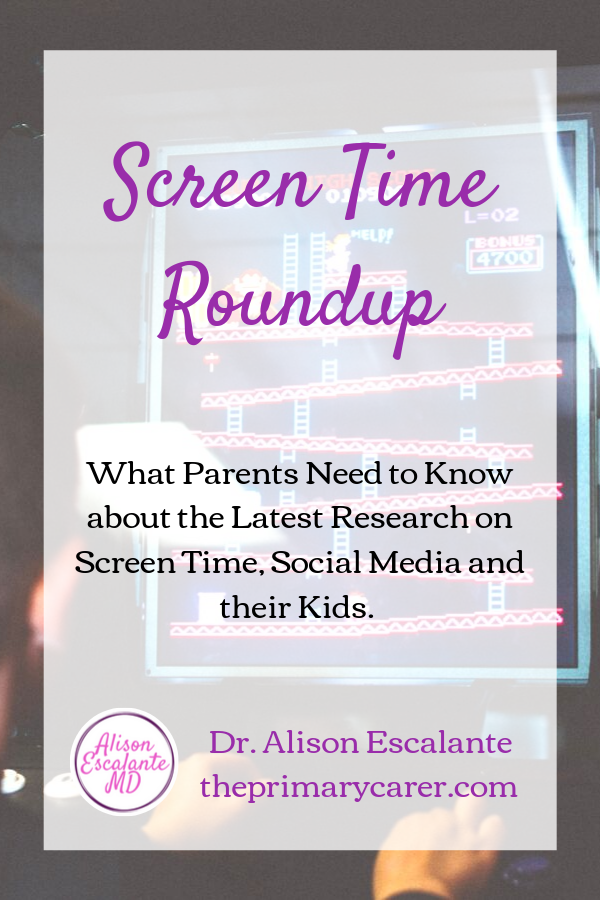 Screen Time Roundup: What Parents Need to Know about the New Research. #parentingtips #parentinghacks #screentime #ADHD