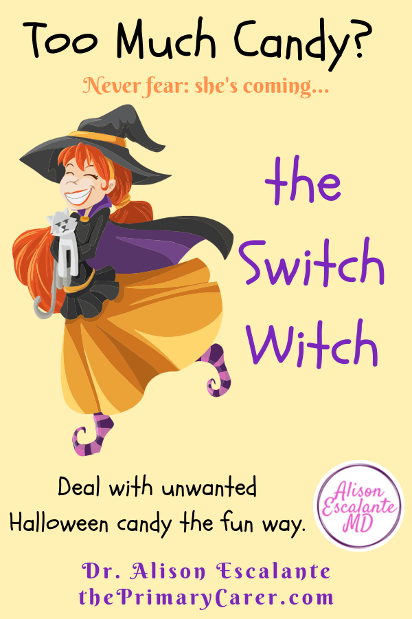 Never Fear, The Switch Witch Is Here. What do you do with all that leftover Halloween Candy? #switchwitch #halloween #parentingtips #parentinghacks