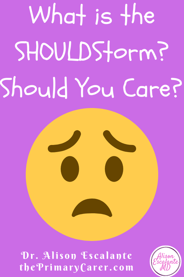 WHAT IS THE SHOULDSTORM and WHY SHOULD YOU CARE? Parents can't avoid the culture of criticism that pushes perfectionistic parenting. They are told everything they do matters, and that one little mistake could mess up their child for life. It's time to stop calling parents names or blaming them for helicopter parenting. #parenting #parentingtips #anxiety #shouldstorm