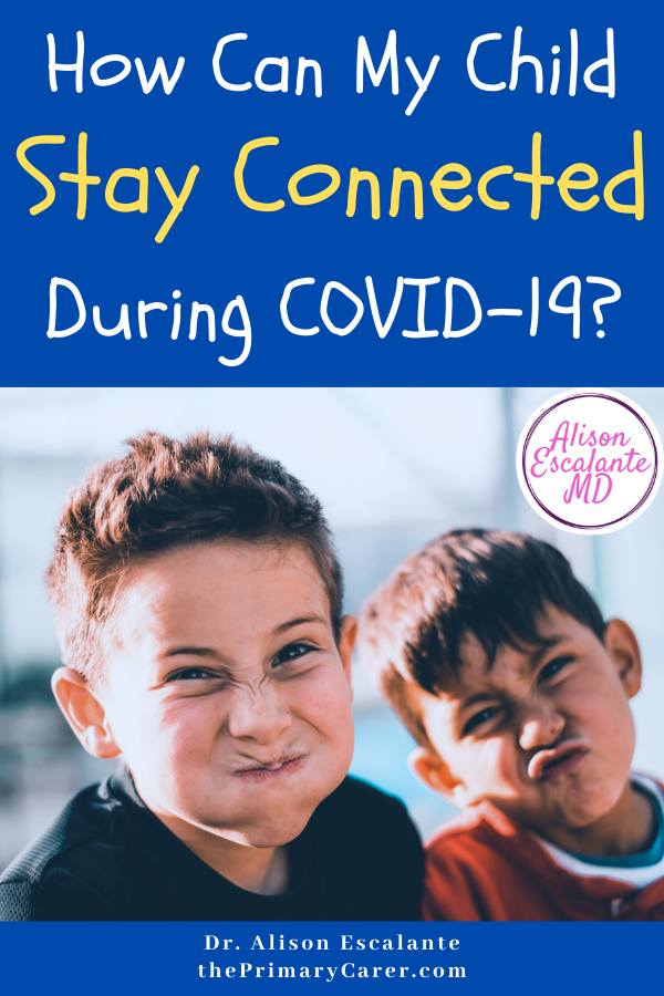 How Can My Child Stay Connected During COVID-19? Loneliness is a struggle the longer we stay home during the coronavirus pandemic. But there is some new science that can give parents ideas to help. A pediatrician shares her ideas on how to keep your child connected during COVID-19. #parentingtips #parenting #COVID #loneliness