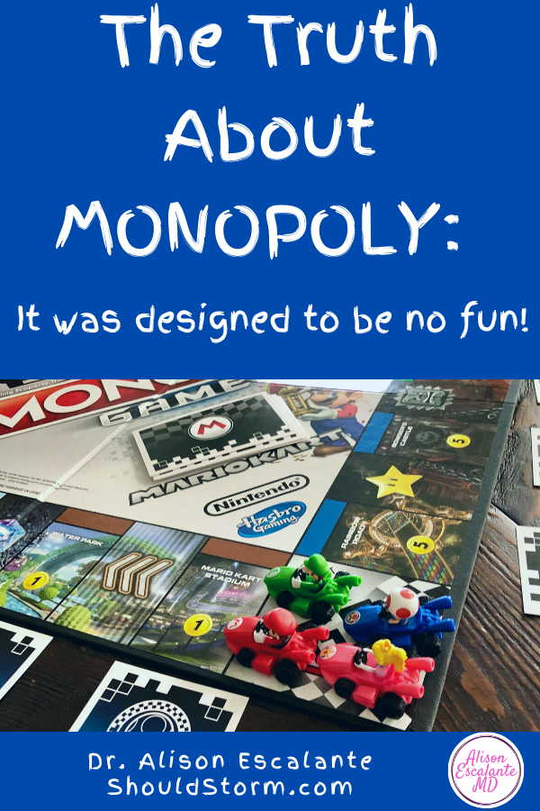 Every family plays Monopoly at some point. But did you know the game was never meant to be fun? That's why parents should avoid playing Monopoly with their kids at all costs. Learn the fascinating history of the game in this blog post. #familyfun #parentingtips #parenting #monopoly